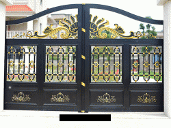 双(shuāng)開(kāi)鋁(lǚ)藝庭院(yuàn)大(dà)門(mén)