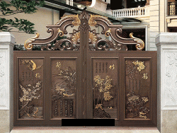 精美四(sì)君子鋁(lǚ)藝大(dà)門(mén)