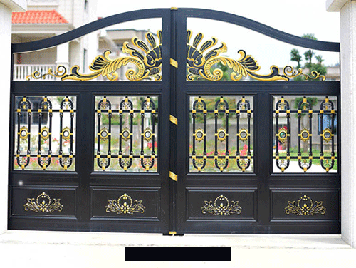 双(shuāng)開(kāi)鋁(lǚ)藝庭院(yuàn)大(dà)門(mén)