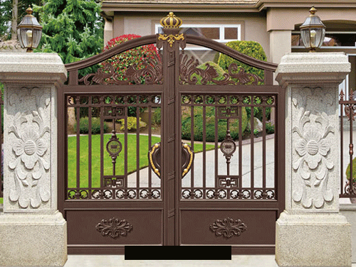 電(diàn)動(dòng)鋁(lǚ)藝庭院(yuàn)大(dà)門(mén)